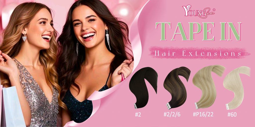 YoungSee tape in hair extensions